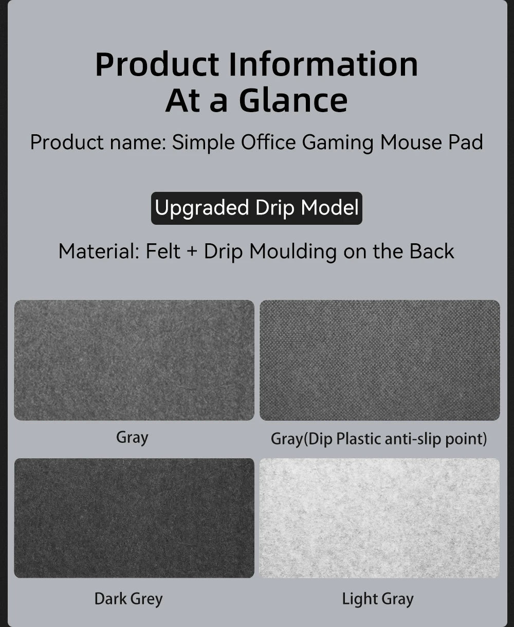 NalGear - Aesthetic Felt Desk Mat"