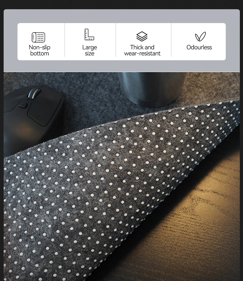 NalGear - Aesthetic Felt Desk Mat"